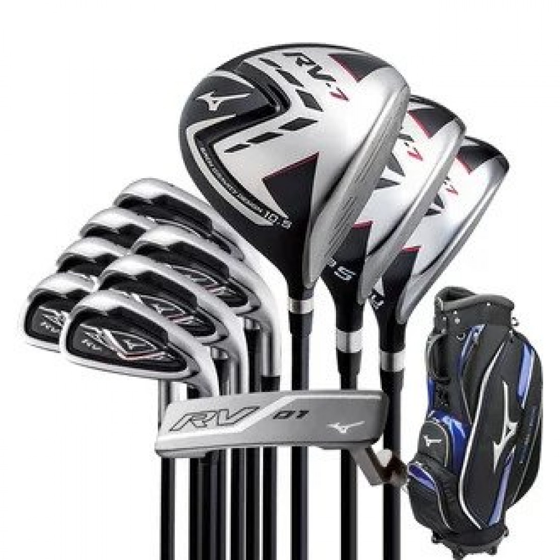 Mizuno RV 7 Graphite Package Golf set11 Clubs & Bag